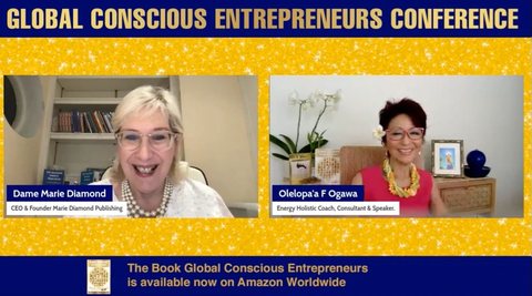 Olelo paʻa in conversation with Dame Marie Diamond at the Global Conscious Entrepreneurs Conference